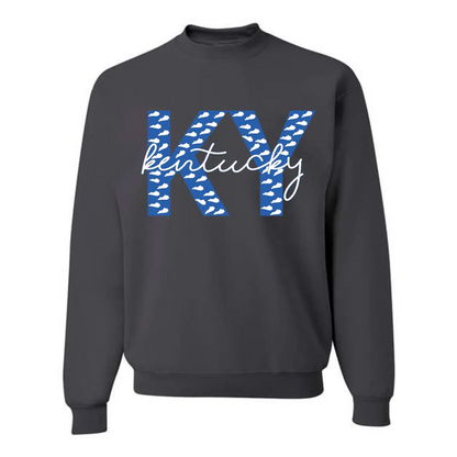 Kentucky State Outline KY Crewneck
