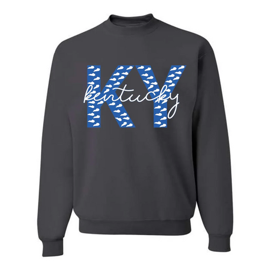 Kentucky State Outline KY Crewneck
